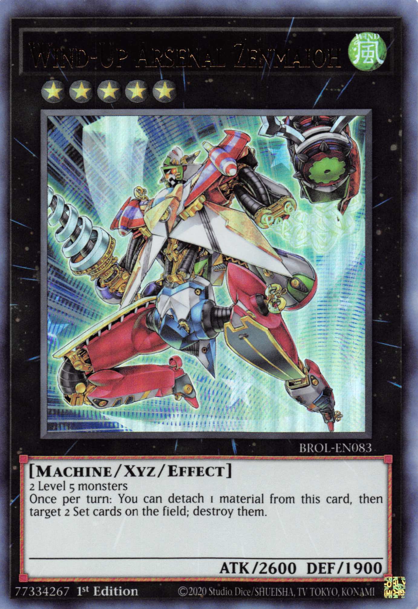 Wind-Up Arsenal Zenmaioh [BROL-EN083] Ultra Rare | Galactic Gamez