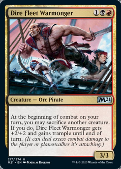 Dire Fleet Warmonger [Core Set 2021] | Galactic Gamez