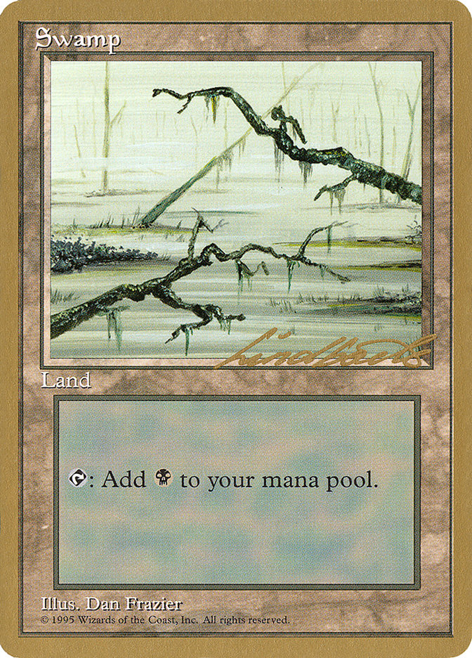 Swamp (ll371) (Leon Lindback) [Pro Tour Collector Set] | Galactic Gamez