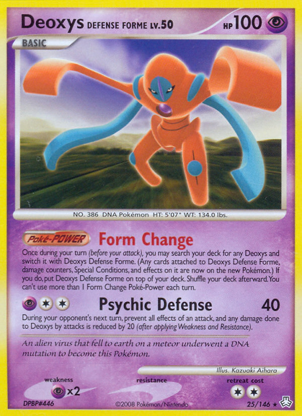 Deoxys Defense Forme (25/146) [Diamond & Pearl: Legends Awakened] | Galactic Gamez