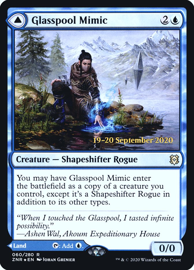 Glasspool Mimic // Glasspool Shore  [Zendikar Rising Prerelease Promos] | Galactic Gamez