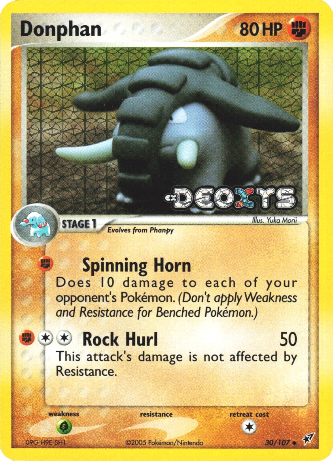 Donphan (30/107) (Stamped) [EX: Deoxys] | Galactic Gamez