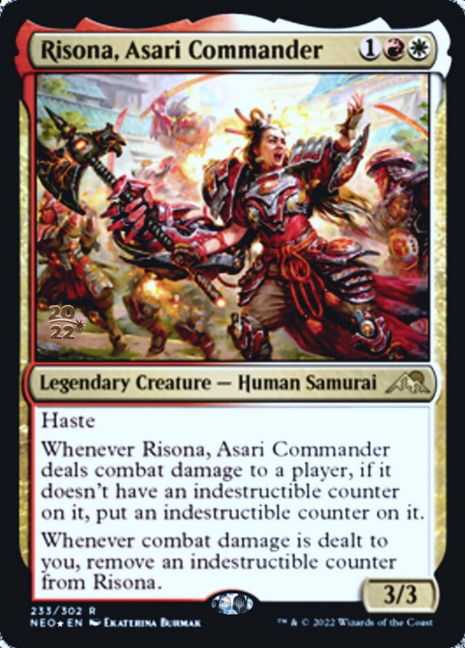 Risona, Asari Commander [Kamigawa: Neon Dynasty Prerelease Promos] | Galactic Gamez