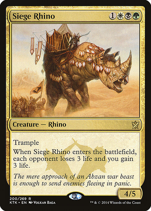 Siege Rhino [Khans of Tarkir] | Galactic Gamez