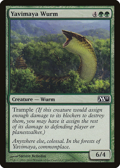 Yavimaya Wurm [Magic 2011] | Galactic Gamez