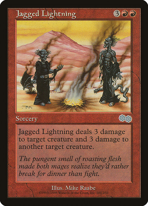 Jagged Lightning [Urza's Saga] | Galactic Gamez