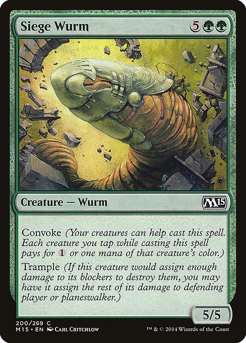 Siege Wurm [Magic 2015] | Galactic Gamez