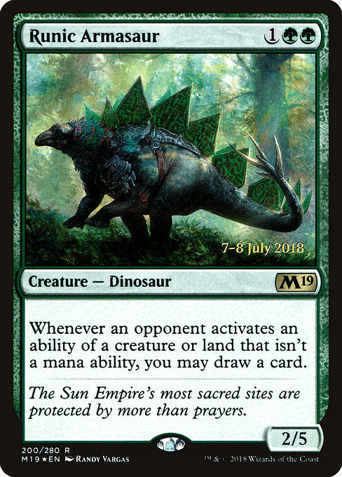 Runic Armasaur [Core Set 2019 Promos] | Galactic Gamez