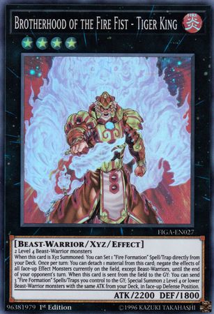 Brotherhood of the Fire Fist - Tiger King [FIGA-EN027] Super Rare | Galactic Gamez