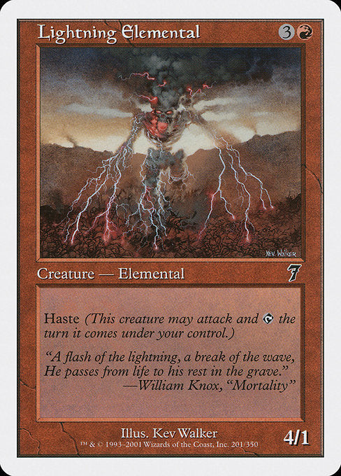 Lightning Elemental [Seventh Edition] | Galactic Gamez