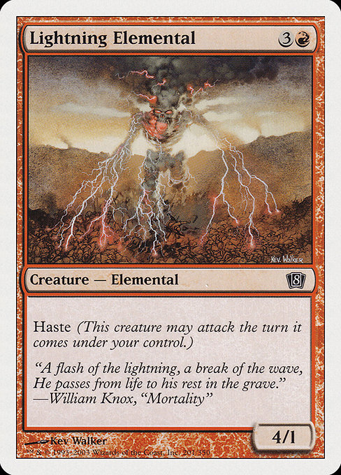 Lightning Elemental [Eighth Edition] | Galactic Gamez