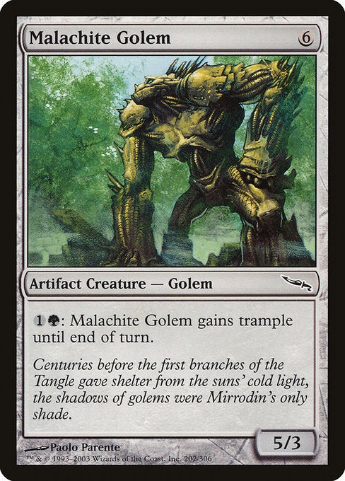 Malachite Golem [Mirrodin] | Galactic Gamez