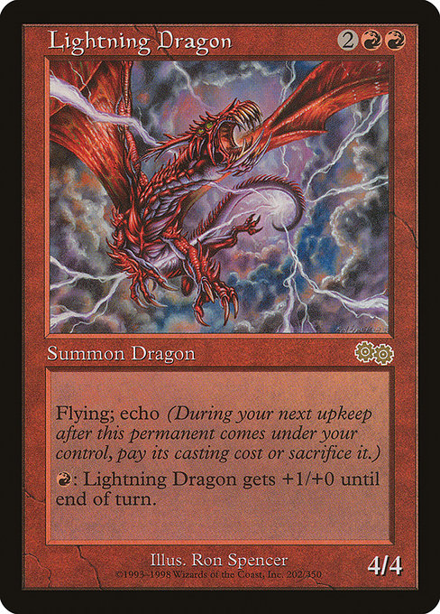 Lightning Dragon [Urza's Saga] | Galactic Gamez