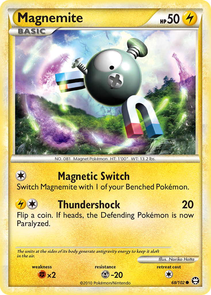 Magnemite (68/102) [HeartGold & SoulSilver: Triumphant] | Galactic Gamez