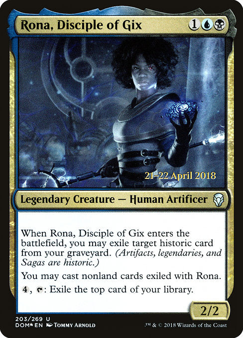 Rona, Disciple of Gix [Dominaria Promos] | Galactic Gamez