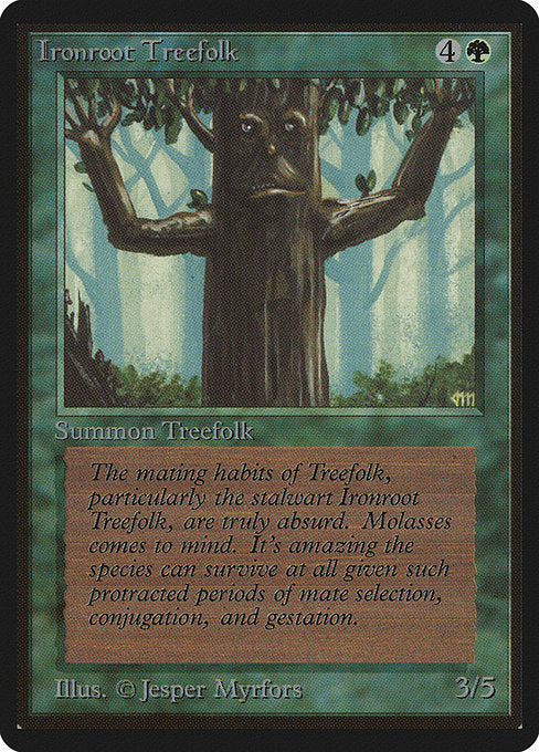 Ironroot Treefolk [Limited Edition Beta] | Galactic Gamez