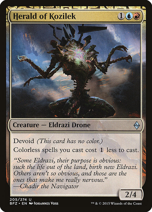 Herald of Kozilek [Battle for Zendikar] | Galactic Gamez