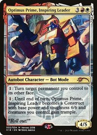 Optimus Prime, Inspiring Leader [Unique and Miscellaneous Promos] | Galactic Gamez