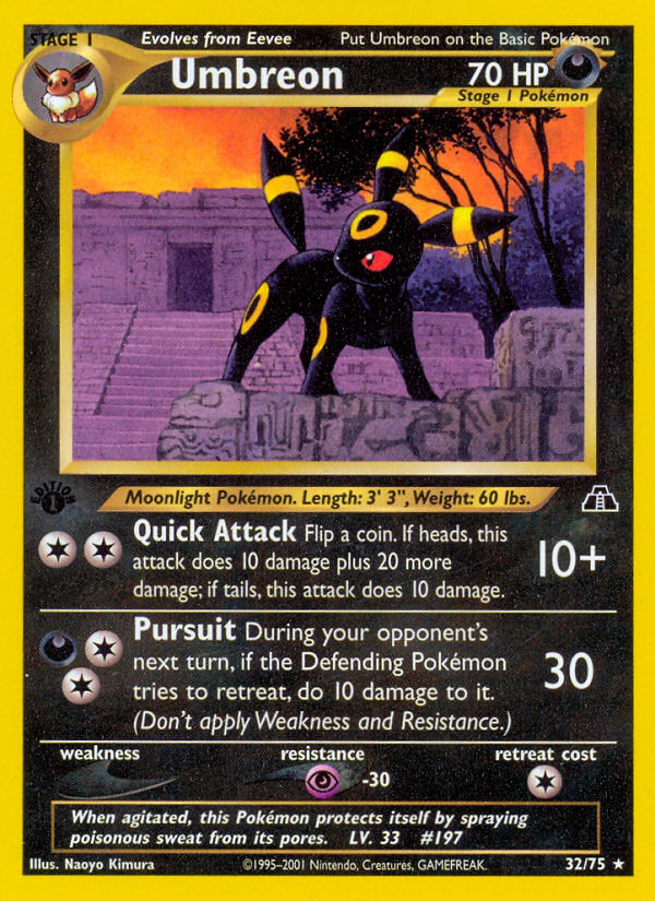 Umbreon (32/75) [Neo Discovery 1st Edition] | Galactic Gamez