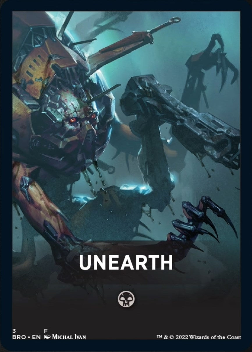Unearth Theme Card [The Brothers' War Tokens] | Galactic Gamez
