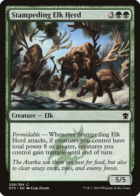 Stampeding Elk Herd [Dragons of Tarkir] | Galactic Gamez