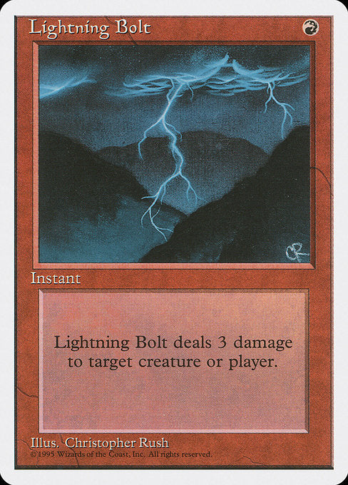 Lightning Bolt [Fourth Edition] | Galactic Gamez