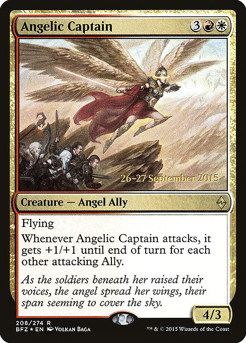 Angelic Captain [Battle for Zendikar Promos] | Galactic Gamez
