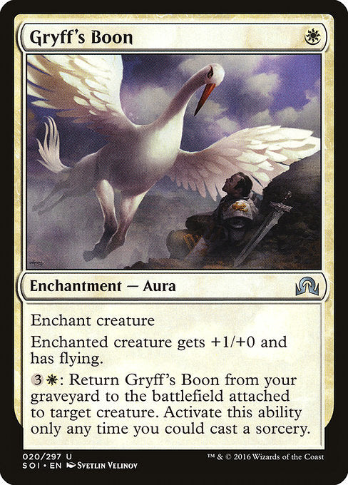 Gryff's Boon [Shadows over Innistrad] | Galactic Gamez