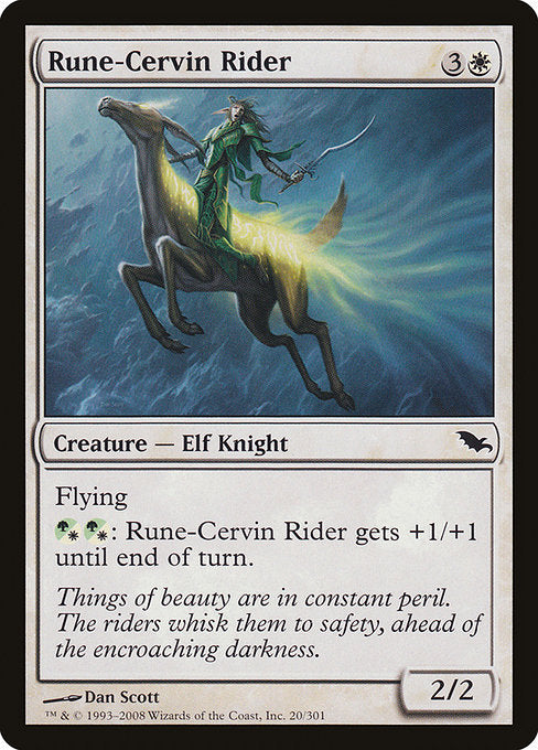 Rune-Cervin Rider [Shadowmoor] | Galactic Gamez