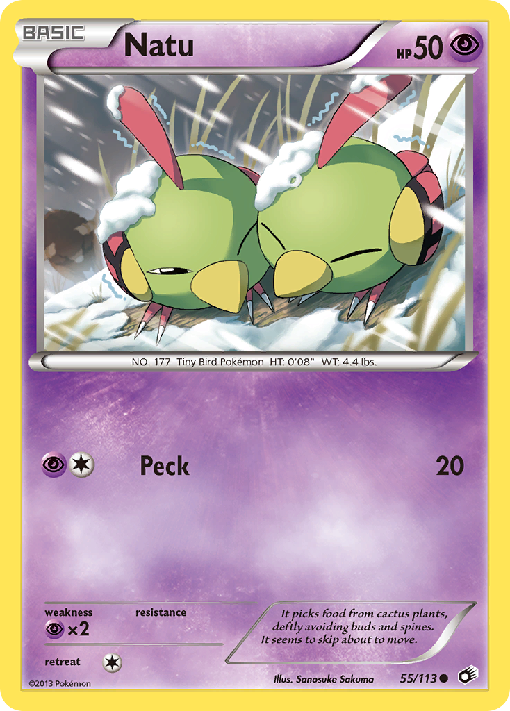 Natu (55/113) [Black & White: Legendary Treasures] | Galactic Gamez