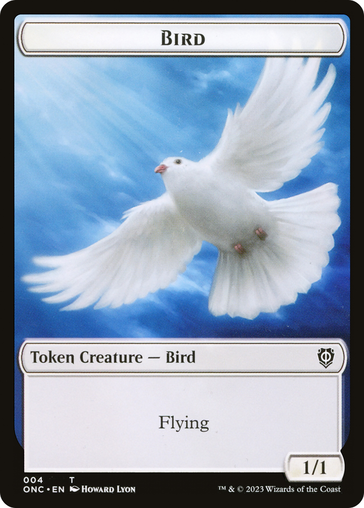 Bird // Cat Double-Sided Token [Phyrexia: All Will Be One Commander Tokens] | Galactic Gamez