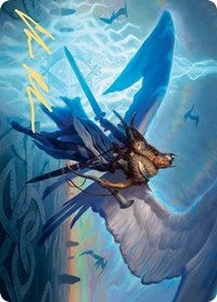 Righteous Valkyrie Art Card (Gold-Stamped Signature) [Kaldheim: Art Series] | Galactic Gamez