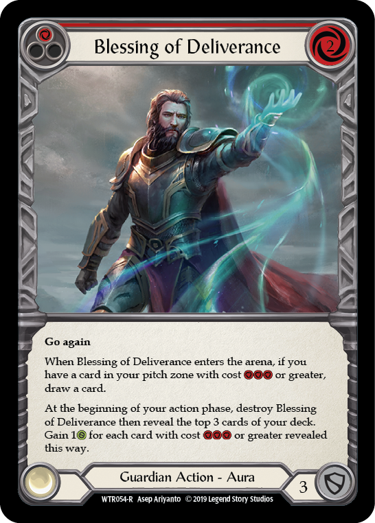 Blessing of Deliverance (Red) [WTR054-R] Alpha Print Normal | Galactic Gamez