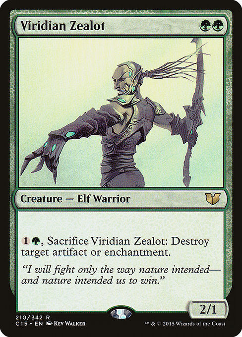 Viridian Zealot [Commander 2015] | Galactic Gamez