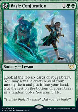 Basic Conjuration (Promo Pack) [Strixhaven: School of Mages Promos] | Galactic Gamez