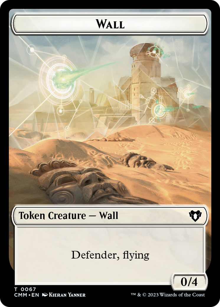 Wall // Kor Ally Double-Sided Token [Commander Masters Tokens] | Galactic Gamez