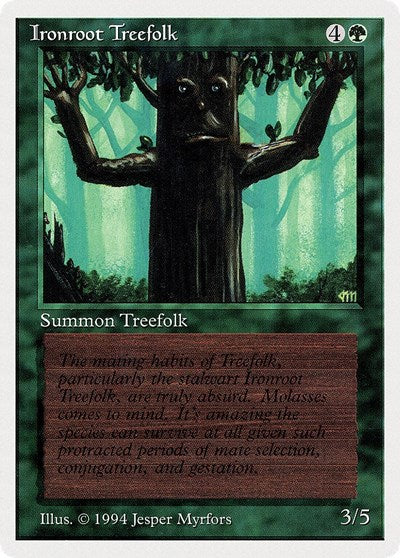 Ironroot Treefolk [Summer Magic / Edgar] | Galactic Gamez