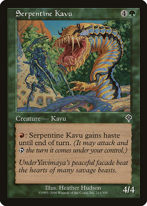 Serpentine Kavu [Invasion] | Galactic Gamez