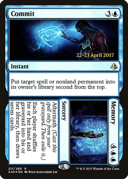 Commit // Memory [Amonkhet Promos] | Galactic Gamez