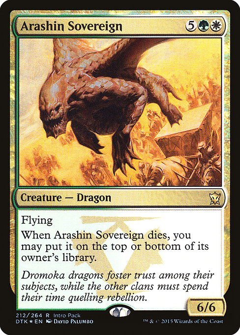 Arashin Sovereign [Dragons of Tarkir Promos] | Galactic Gamez