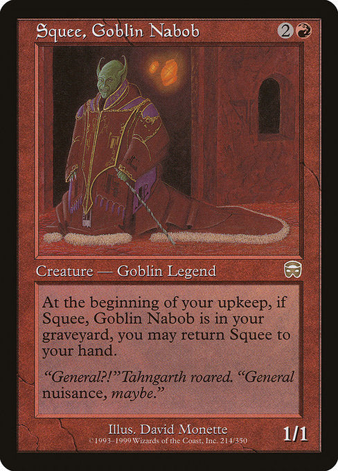 Squee, Goblin Nabob [Mercadian Masques] | Galactic Gamez