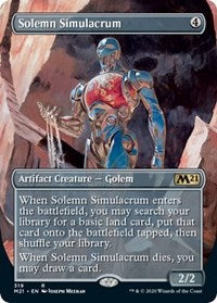 Solemn Simulacrum (Alternate Art) [Core Set 2021] | Galactic Gamez