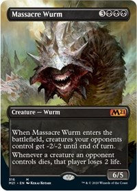 Massacre Wurm (Alternate Art) [Core Set 2021] | Galactic Gamez