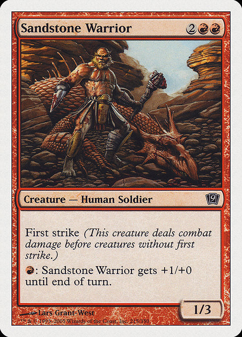 Sandstone Warrior [Ninth Edition] | Galactic Gamez
