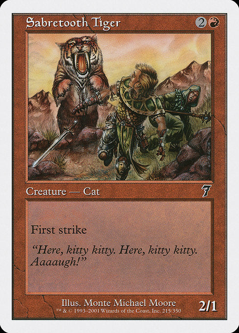 Sabretooth Tiger [Seventh Edition] | Galactic Gamez