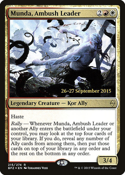 Munda, Ambush Leader [Battle for Zendikar Promos] | Galactic Gamez