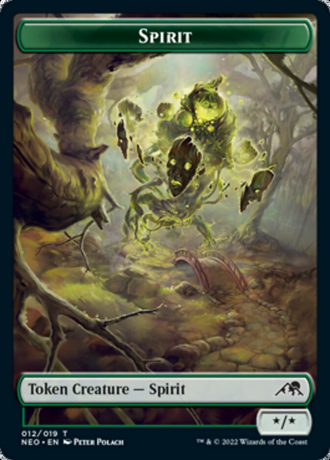 Spirit Token (012) [Kamigawa: Neon Dynasty Tokens] | Galactic Gamez