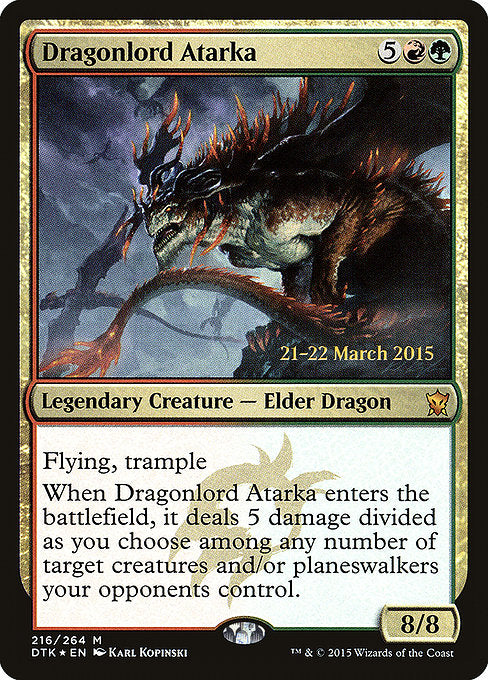 Dragonlord Atarka [Dragons of Tarkir Promos] | Galactic Gamez