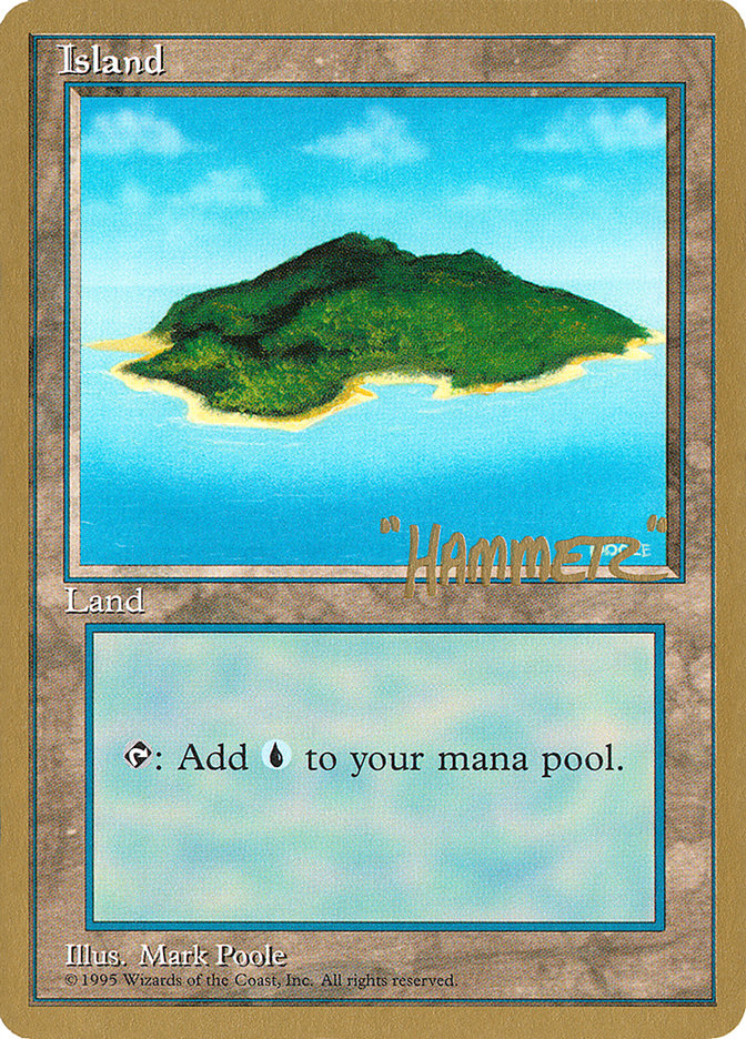 Island (shr367) (Shawn "Hammer" Regnier) [Pro Tour Collector Set] | Galactic Gamez