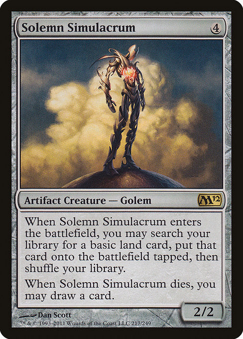 Solemn Simulacrum [Magic 2012] | Galactic Gamez